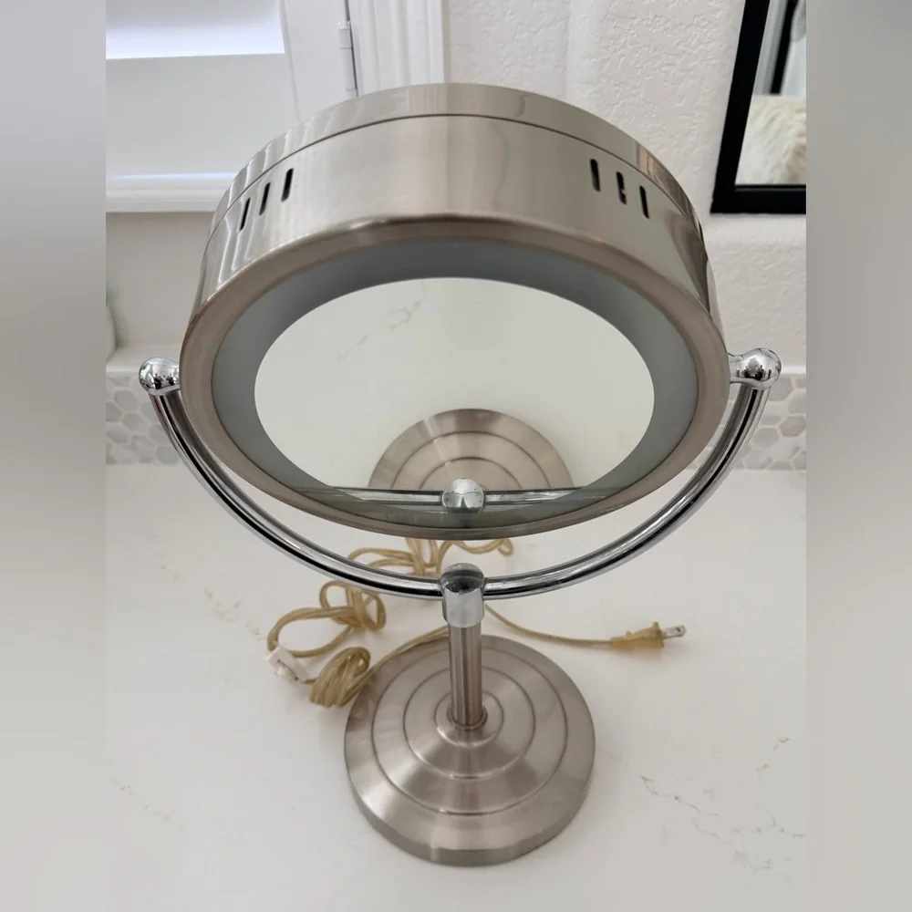 LED Lighted Vanity Mirror in Brushed Nickel